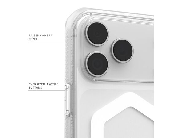 Чехол для мобильного телефона UAG Plyo MagSafe iPhone 17 Pro Max Ice/White (114530114341), изображение 5