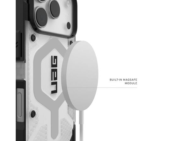 Чехол для мобильного телефона UAG Pathfinder Clear MagSafe iPhone 17 Pro Ice/Silver (114551114333), изображение 2
