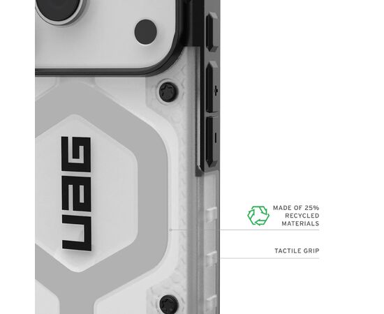 Чехол для мобильного телефона UAG Pathfinder Clear MagSafe iPhone 17 Pro Ice/Silver (114551114333), изображение 4