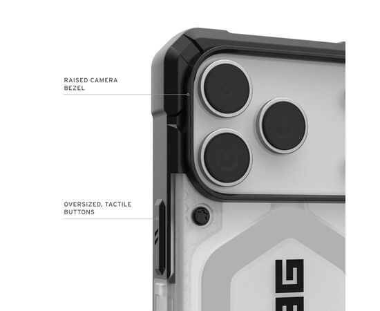 Чехол для мобильного телефона UAG Pathfinder Clear MagSafe iPhone 17 Pro Ice/Silver (114551114333), изображение 5