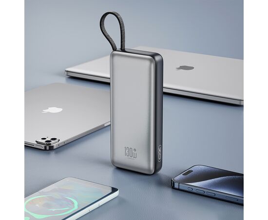 Батарея универсальная XO 20000mAh 130W, PD, QC (XO-PR268_grey), изображение 5