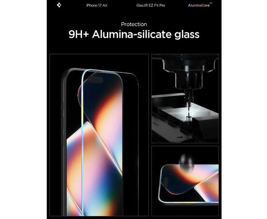 Стекло защитное Spigen Glas.tR EZ Fit Pro HD iPhone 17 Air (AGL09870), изображение 3