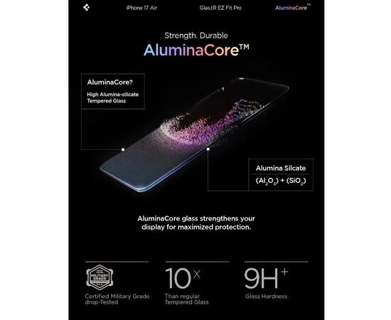 Стекло защитное Spigen Glas.tR EZ Fit Pro HD iPhone 17 Air (AGL09870), изображение 4