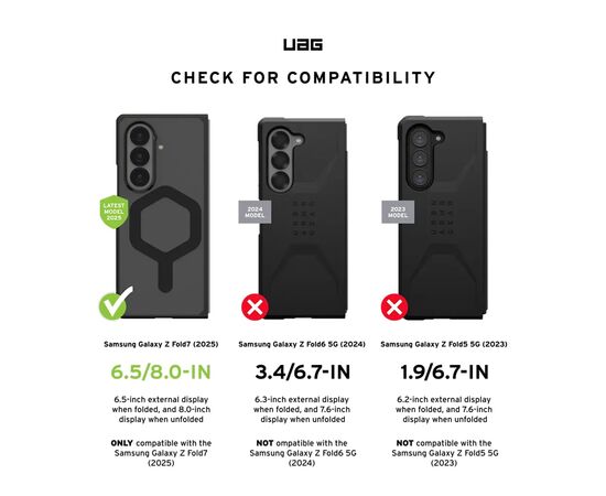 Чохол до мобільного телефона UAG Mouve with Magnet Samsung Galaxy Z Fold 7 Ice (214505114343), зображення 12