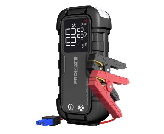 Пуско зарядное устройство Promate 20000mAh PD/45W, QC3.0, 2000A, Flashlight (sparktank-20)