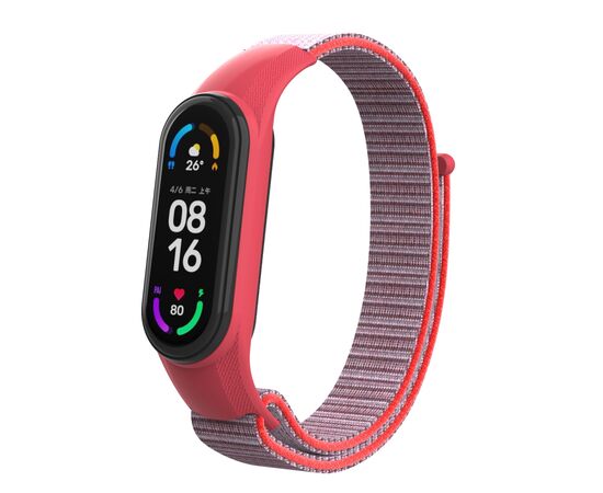 Ремінець до фітнес браслета Armorstandart комплект 3шт Xiaomi Mi Band 7/6/5 New Style Red (ARM77038), зображення 2