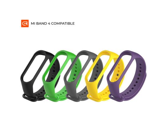 Ремешок для фитнес браслета Armorstandart комплект 5шт Xiaomi Mi Band 4/3 Flashtrack (ARM54426)