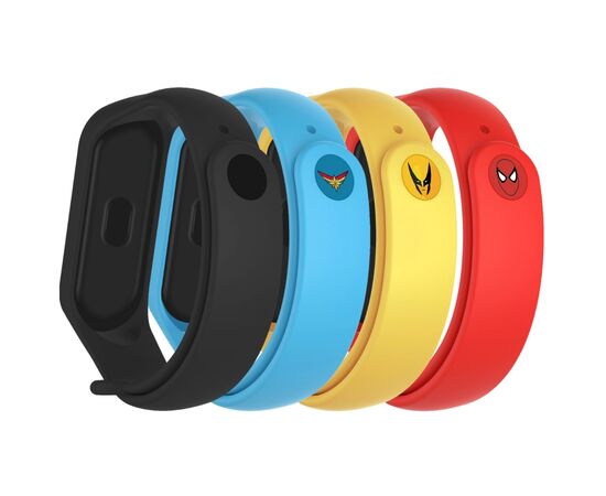 Ремешок для фитнес браслета Armorstandart комплект 4шт Xiaomi Mi Band 4/3 Superhero Edition (ARM77062)