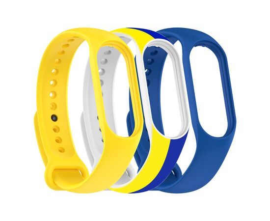 Ремінець до фітнес браслета Armorstandart комплект 3шт Xiaomi Mi Band 4/3 Ukraine (ARM87025), зображення 2