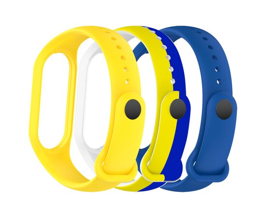 Ремінець до фітнес браслета Armorstandart комплект 3шт Xiaomi Mi Band 4/3 Ukraine (ARM87025)