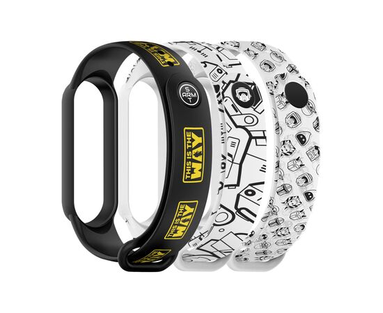 Ремешок для фитнес браслета Armorstandart комплект 3шт Xiaomi Mi Band 7/6/5 Dark Yo (ARM77065)