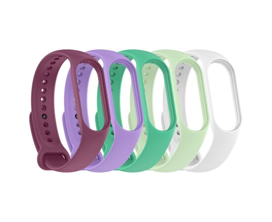 Ремешок для фитнес браслета Armorstandart комплект 5шт Xiaomi Mi Band 7/6/5 New Style Floral (ARM75059), изображение 2