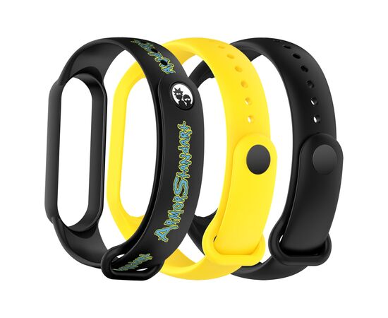 Ремешок для фитнес браслета Armorstandart комплект 3шт Xiaomi Mi Band 7/6/5 New Style Inscription (ARM87044)