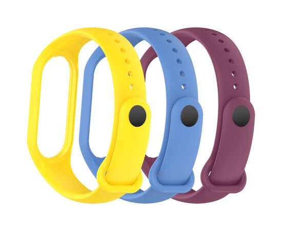 Ремешок для фитнес браслета Armorstandart комплект 3шт Xiaomi Mi Band 7/6/5 New Style Viola (ARM87046)