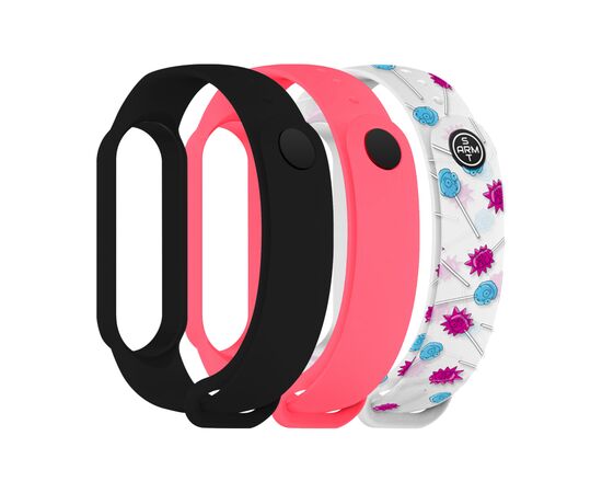Ремешок для фитнес браслета Armorstandart комплект 3шт Xiaomi Mi Band 7/6/5 RM Candy (ARM77049)