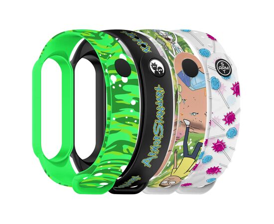 Ремешок для фитнес браслета Armorstandart комплект 4шт Xiaomi Mi Band 7/6/5 RM New (ARM77067)