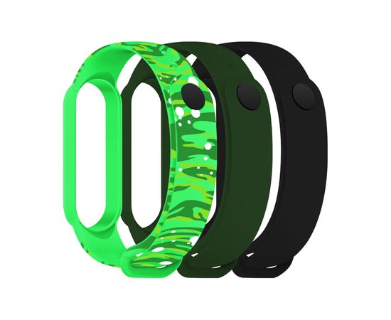 Ремешок для фитнес браслета Armorstandart комплект 3шт Xiaomi Mi Band 7/6/5 RM Portal (ARM77052)