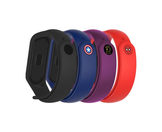 Ремешок для фитнес браслета Armorstandart комплект 4шт Xiaomi Mi Band 7/6/5 Superhero Edition 2 (ARM77060)