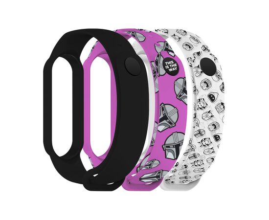 Ремінець до фітнес браслета Armorstandart комплект 3шт Xiaomi Mi Band 7/6/5 This-is-the-Way Dark Lord (ARM77046)
