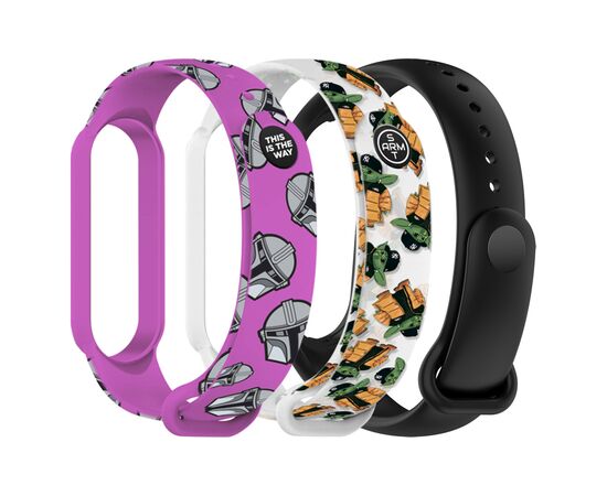Ремешок для фитнес браслета Armorstandart комплект 3шт Xiaomi Mi Band 7/6/5 TW2 (ARM87045)