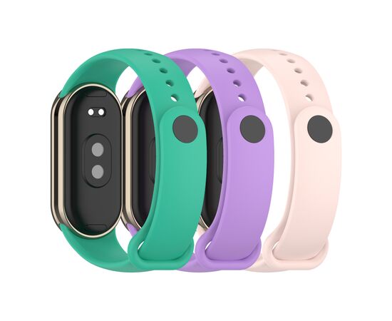 Ремешок для фитнес браслета Armorstandart комплект 3шт Xiaomi Smart Band 10/9/8 Spring (ARM75720), изображение 2