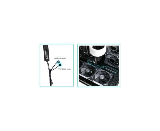 Контроллер вентилятора Lian Li Wireless Controller, Black (G89.RF-T-B.01), зображення 3