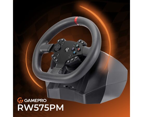 Руль GamePro RW575PM з педалями та коробкою передач XBOXONE/PS4/PS3/PC/SWITCH (RW575PM), изображение 8
