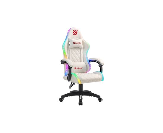 Крісло ігрове Defender Energy RGB White (64557), зображення 2