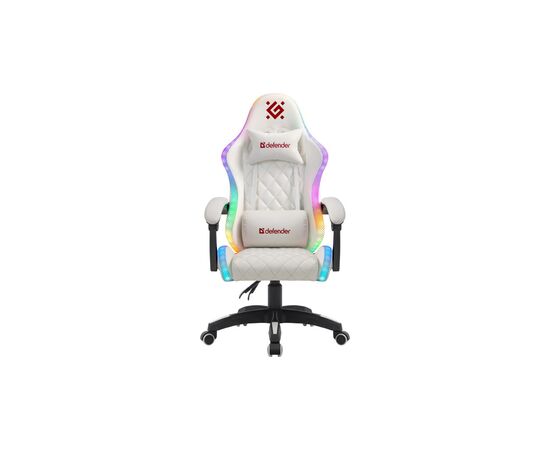 Крісло ігрове Defender Energy RGB White (64557)