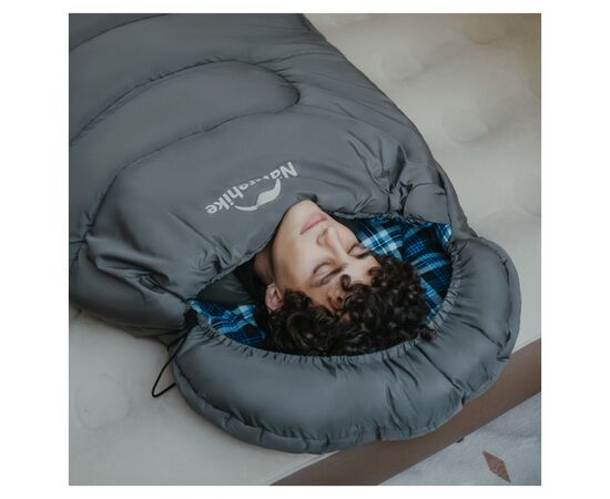 Спальный мешок Naturehike з капюшоном Clear Sky CNK2450WS042, сірий (6927595792049), изображение 4