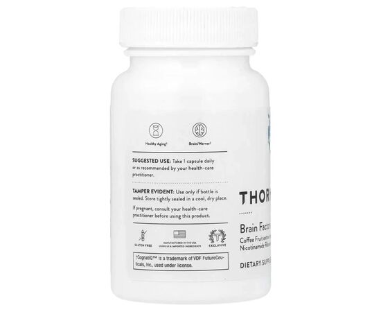 Витаминно-минеральный комплекс Thorne Research Поддержка мозга, Brain Factors, 30 капсул (THR-01343), изображение 3