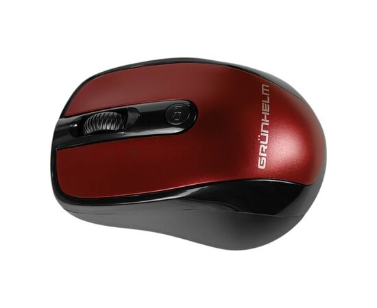 Мишка Grunhelm M-510WL Wireless Black/Red (126870), зображення 4