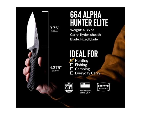 Ніж Buck Alpha Hunter Elite чорний (664BKS), зображення 11