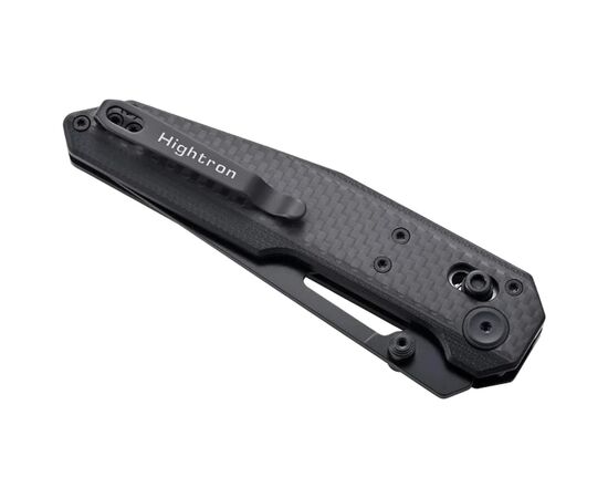 Ніж Hightron Sharplyn, 14C28N, G10 + CF, чорний, чорний клинок (HK01BLK), зображення 6