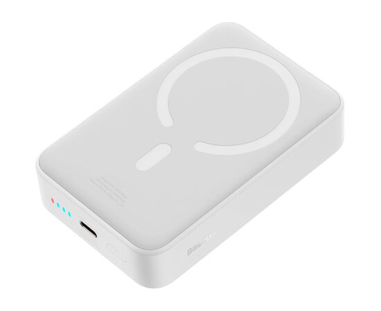Батарея універсальна Baseus Magnetic Mini Wireless 20000mAh 20W, White (PPCX150002), зображення 6