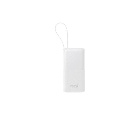 Батарея универсальная Baseus EnerFill FC51 Bipow2 Pro 20000mAh 22.5W build-in cable USB-C white (E0027700), изображение 3