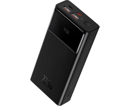 Батарея універсальна Baseus Star Lord Display 30000mAh 22.5W QC/3.0 PD/3.0 Black (PPXJ080101), зображення 3