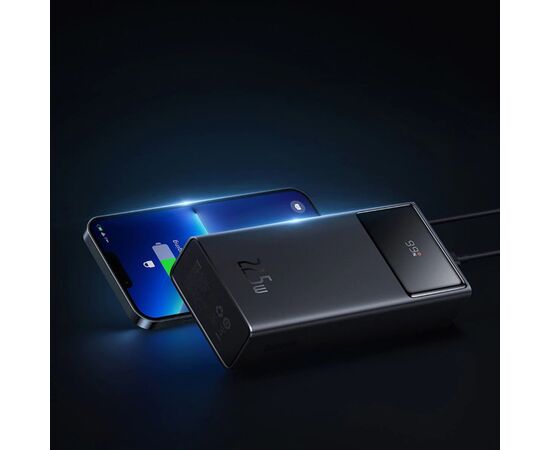 Батарея універсальна Baseus Star Lord Display 30000mAh 22.5W QC/3.0 PD/3.0 Black (PPXJ080101), зображення 7