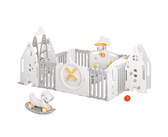 Дитячий манеж Mealux Forto Grey (KD-C051 Grey / White)