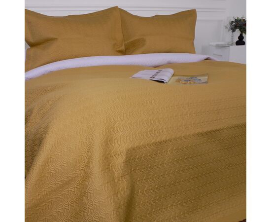 Покривало MirSon набір Imperial Gold Line покривало 220х240 см + наволочки 50х70 см х 2 шт (2200007177899), зображення 4