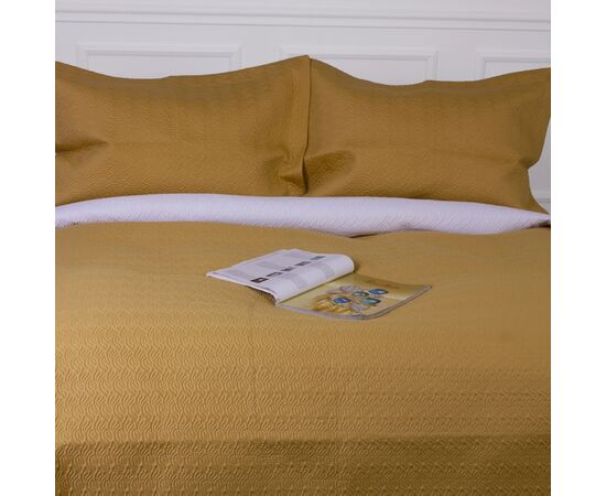 Покривало MirSon набір Imperial Gold Line покривало 220х240 см + наволочки 50х70 см х 2 шт (2200007177899), зображення 6