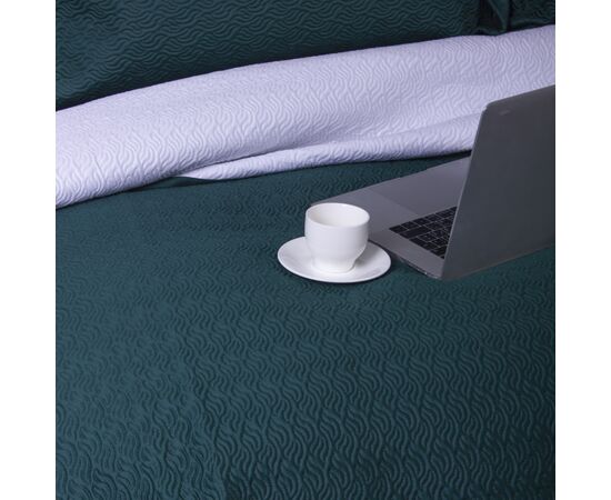 Покривало MirSon набір Imperial Green Line покривало 240х260 см + наволочки 50х70 см х 2 шт (2200007177998), зображення 6