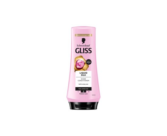 Кондиционер для волос Gliss Liquid Silk Balsam 200 мл (3838824086699), изображение 2