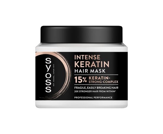 Маска для волос Syoss Intense Keratin Hair Mask 400 мл (9000101743234)