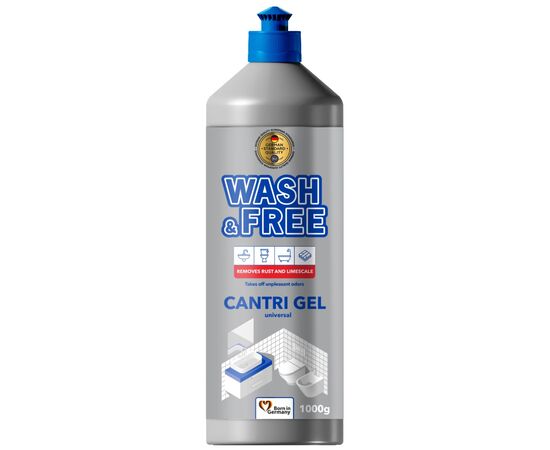 Рідина для чищення ванн Wash&Free Cantri Gel Universal 1 кг (4823128001546)