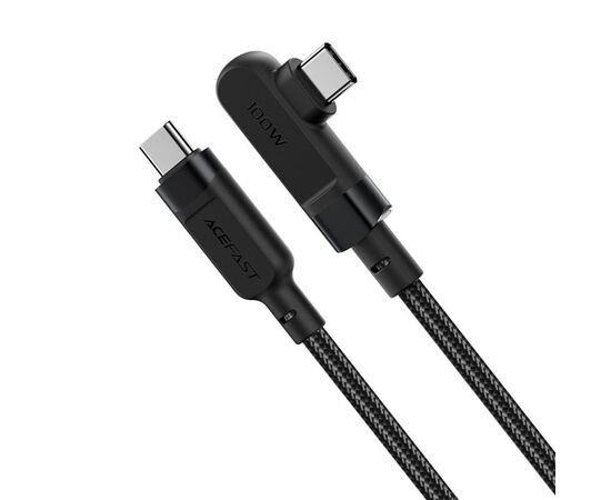 Дата кабель USB-C to USB-C 2.0m 5A 100W nylon C5-03 black Acefast (6974316281016), зображення 2