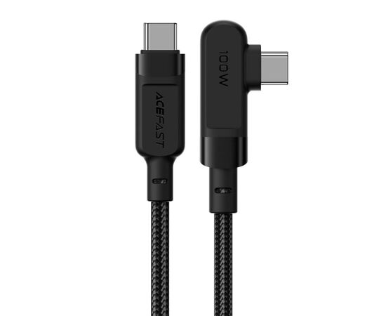 Дата кабель USB-C to USB-C 2.0m 5A 100W nylon C5-03 black Acefast (6974316281016)