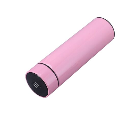 Термос Merlion з цифровим термометром 0,5 л, рожевий (SUS-304E-P/500)