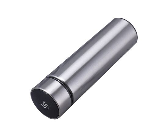 Термос Merlion з цифровим термометром 0,5 л, срібний (SUS-304E-S)