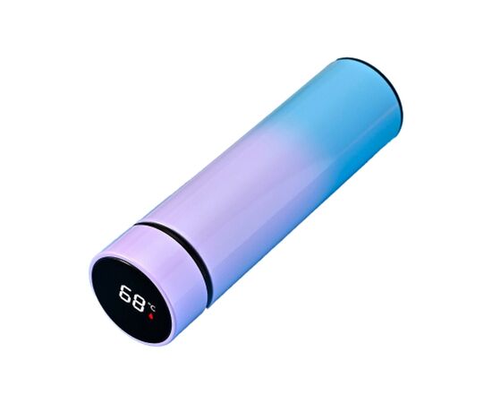 Термос Merlion з цифровим термометром 0,5 л, бузково-синій (SUS-304E-VB/500)